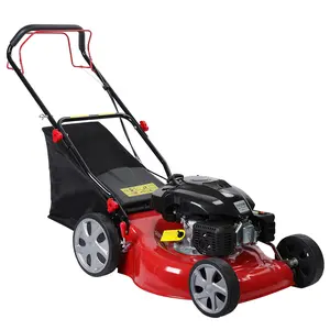 Explorinox Lawn Mower, Self Propelled Lawn Mower, 141cc Gas Engine Lawn Mower, Push Lawn Mower with 50L Grass Tank, Big Wheels Garden Heavy Duty