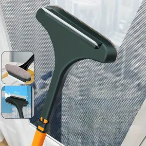 Multifunctional Anti-mosquito Screen Brush Glass Brush Dry and Wet Dual-use Household Cleaning Dust Brush Window Cleaning Tool