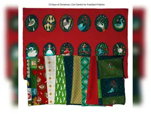 12 Days of Christmas | Christmas Days Panel by Cori Dantini for FreeSpirit | PWCD132.XPANEL