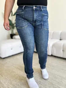 Judy Blue Full Size High Waist Skinny Jeans Comfort Denim cute high waist Fit Womenswear