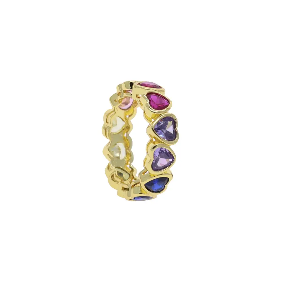 Heart-Shaped CZ Ring