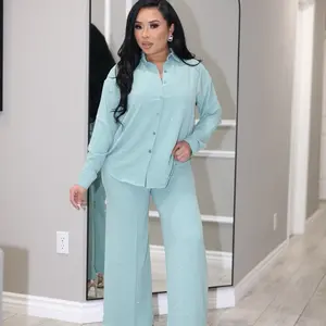Diamond Glam 2 piece Set (Aqua)