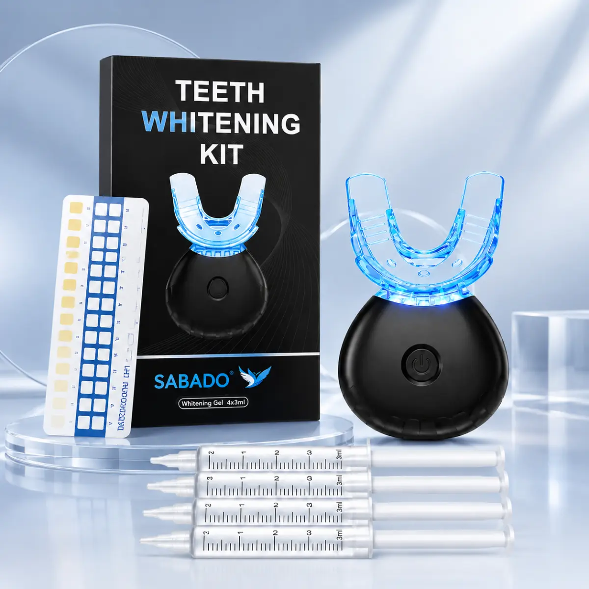Teeth Whitening Kit, LED Accelerator Light, 35% Carbamide Peroxide Teeth Whitening Gel, 20+ Whitening Treatments, Whitens up to 10 Shades in 7 Days Dental