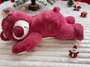 This 40cm strawberry bear is the perfect sleep companion!Its flat, reclining design is the perfect height to use as a pillow, and its soft, bouncy texture is a delightful surprise.It's both a toy and a sleep companion, allowing your baby to snuggle up a