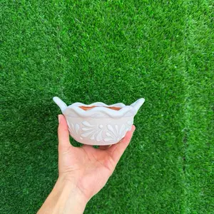 Relieve Cazuelita Salsera Chica Multiuso color Blanco Only Sets.