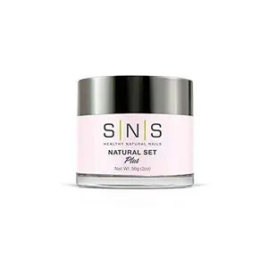 SNS Nail System 2oz Natural Set Dipping Powder, SNS Dipping Powder Starter Kit Pink and White Dipping Powder Manicure Polish