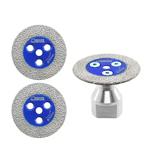 SHDIATOOL Diamond Saw Blades Mini Cutting Disc for Marble Granite Stone Concrete Masonry on Angle Grinder 3pcs 40mm 50mm