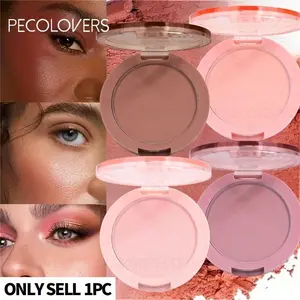 1pc Velvet Blush-Weightless Pigments Mimic Natural Flush, Instantly Enhance Your Charm Anytime, Water-Resistant & Stain-Resistant, Even Application, Clump-Free, Peach Pink, Rose Purple, Valentine'S Day, Makeup For Woman
