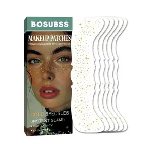 Gold/silver Color Star Glitter Face Tattoo Stickers, Natural Freckle Makeup, Easy Application, Suitable for All Occasions