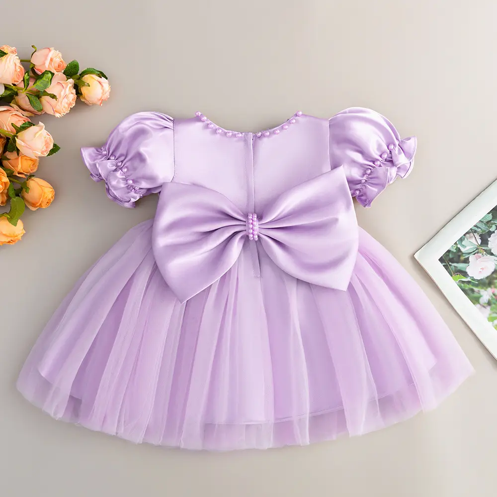slim fit dress slacks Floral Lace Toddler Flower Girl Dress Sleeveless Tulle Skirt Sash Round Neck for Wedding, Custom Color(Leaving A note) main image 1