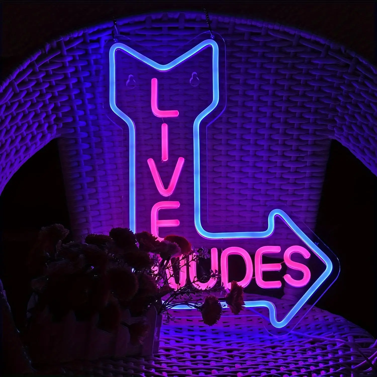 LED Neon Sign, 1 Count USB Powered Dimmable Neon Sign with Dimming Function, Modern Wall Decorative Light for Home, Office, Hotel, Bar, Party, Led Decoration, LED Neon Lights