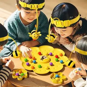 Magnetic Bee Toy String Game Fun Family Games for Kids Colorful Multifunctional Game Portable for Outdoor Backyard Travel Camping for Ages 3+,14 cm(5.5inch)
