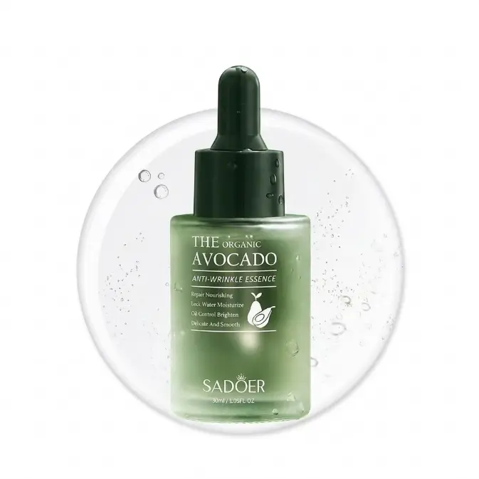 Avocado Nourishing Serum 30ml - Smoothing Hydrating Facial Essence with Plant Extract for Soft Glow Skin