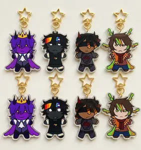 Universe MCYT Yt Translucent Acrylic Keychain (double sided), YT portable universe & lifesteal SMP