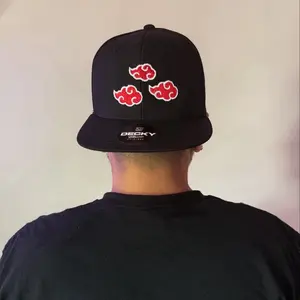 Akatsuki Cloud Hat - Embroidered Design, Suitable for All Seasons, Perfect for Casual and Daily Wear