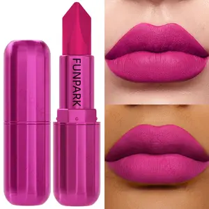 Long-Lasting Matte Lipstick Balm, Makeup, High Pigmentation, Non-Toxic, Degradable, No Alcohol, for Facial Use, Women's Gift