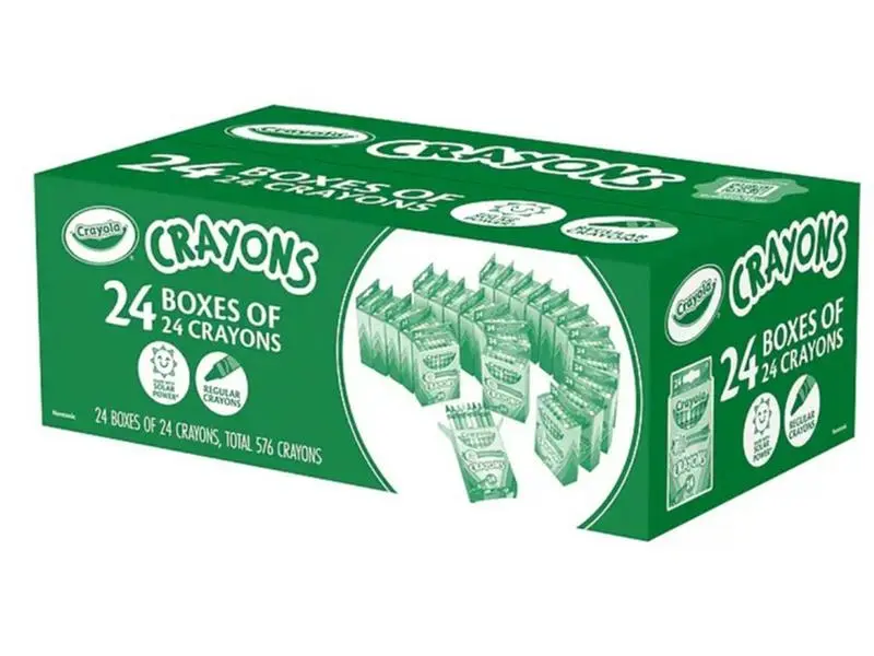 Crayola Crayons 24 Count, 48 Boxes per Case, Standard