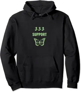 333 Angel Number Support Pullover Hoodie - Brayanner Shop 30B0BWNP7S23