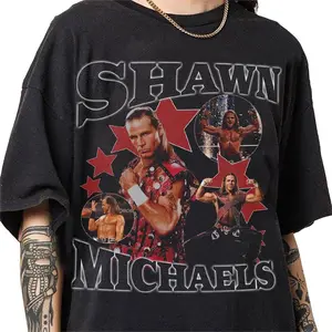 Shawn Michaels 90s Vintage Bootleg Style T-Shirt, Classic Retro Graphic Unisex Tee Gift For Men and Women