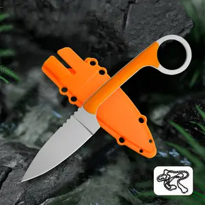 Fruit Knife,G10 Handle,Knife with K Sheath,CNC Numerical Control Fine Grinding Process,Lightweight Design, Suitable for Peeling Fruit Skin,Men's gift