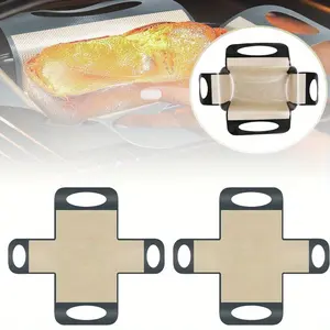 2 Pieces Reusable Silicone Bread Loaf Pan Liner, Food-Grade Silicone Bread Sling, Sourdough Bread Baking Mat, Loaf Pan Lifters, Non-Stick&Easy Clean Dough Transfer Tool, Fits 9x5 or 1.5lb Loaf Pans