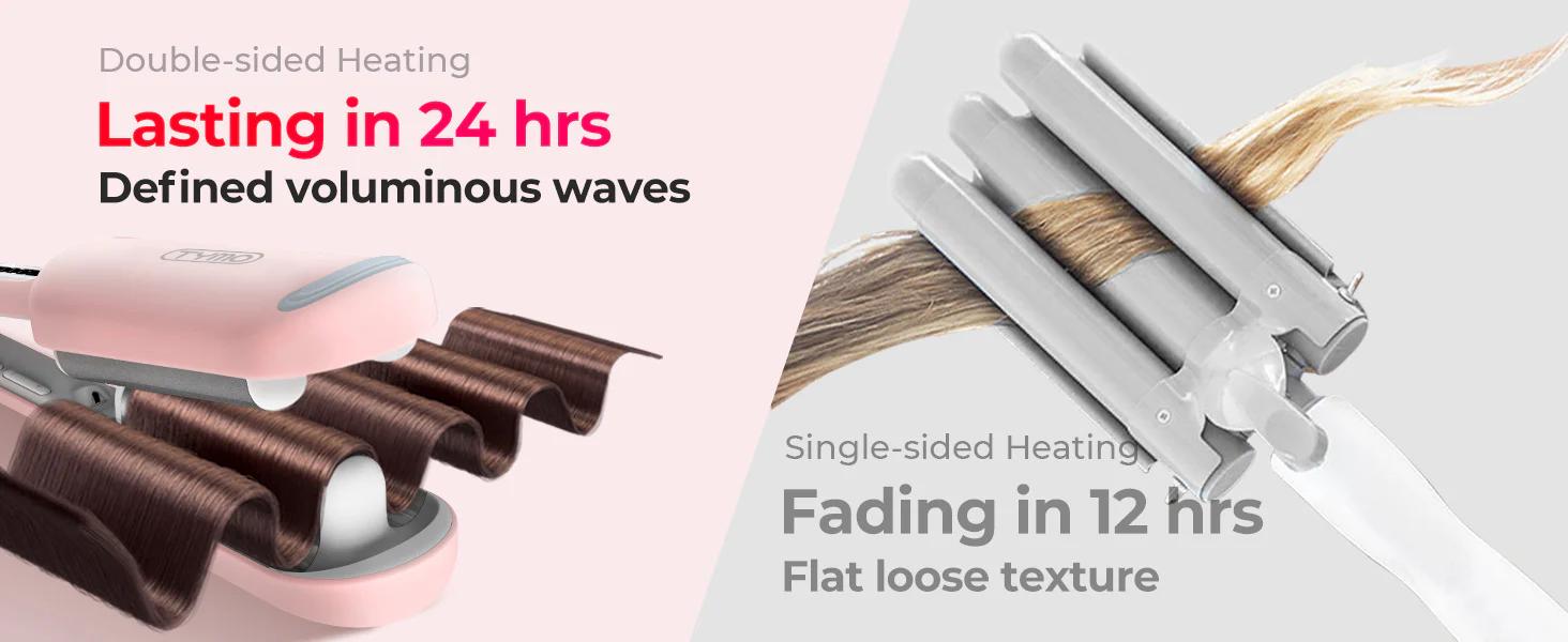 【Live Only】【Extra Gift in Live】TYMO ROVY / ROVY COMPACT- Beach Waves Curling Iron, Ionic Deep Waver Hair Curler Tool with Ceramic 3 Barrel for Women, Dual Voltage, Anti-Scald, Easy to Use, 1.25 Inch, Pink, Beauty Equipment 【Live Only】【Extra Gift in Live】TYMO ROVY / ROVY COMPACT- Beach Waves Curling Iron, Ionic Deep Waver Hair Curler Tool with Ceramic 3 Barrel for Women, Dual Voltage, Anti-Scald, Easy to Use, 1.25 Inch, Pink, Beauty Equipment
