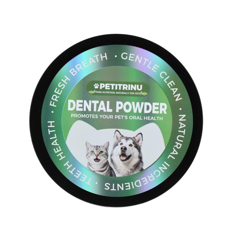Petitrinu Fresh Breath Dental Powder for Dogs & Cats 5.29 OZ 150G Promotes Oral Health Natural Ingredients