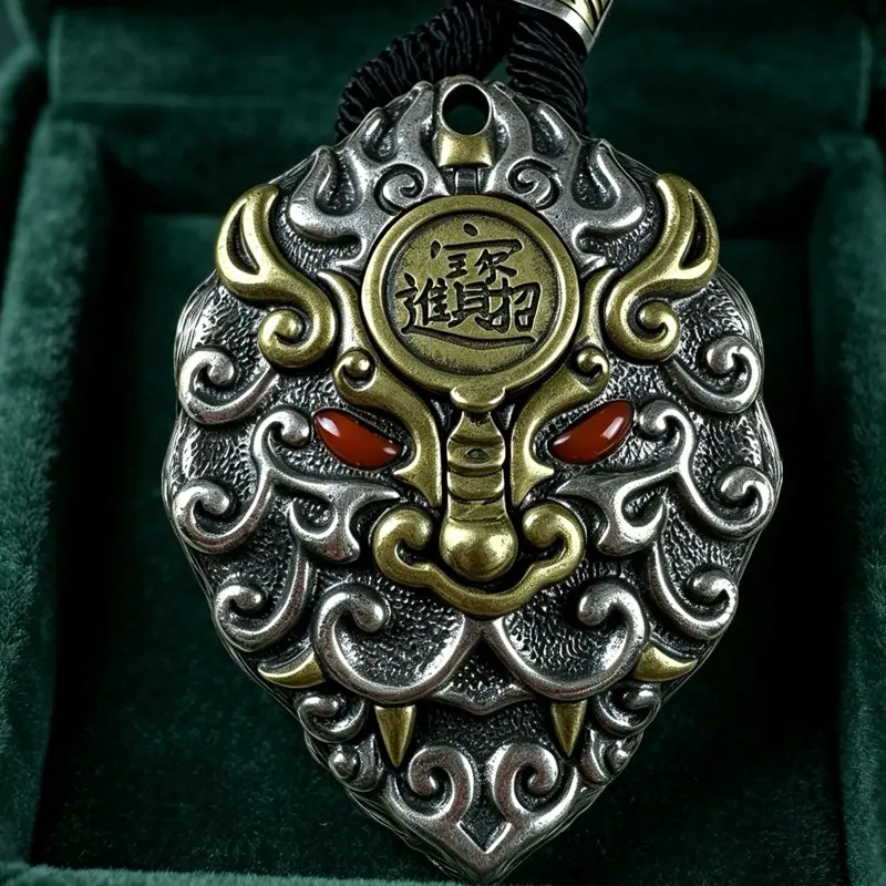 <PingEast jewelry > 925 sterling silver dragon pendant
