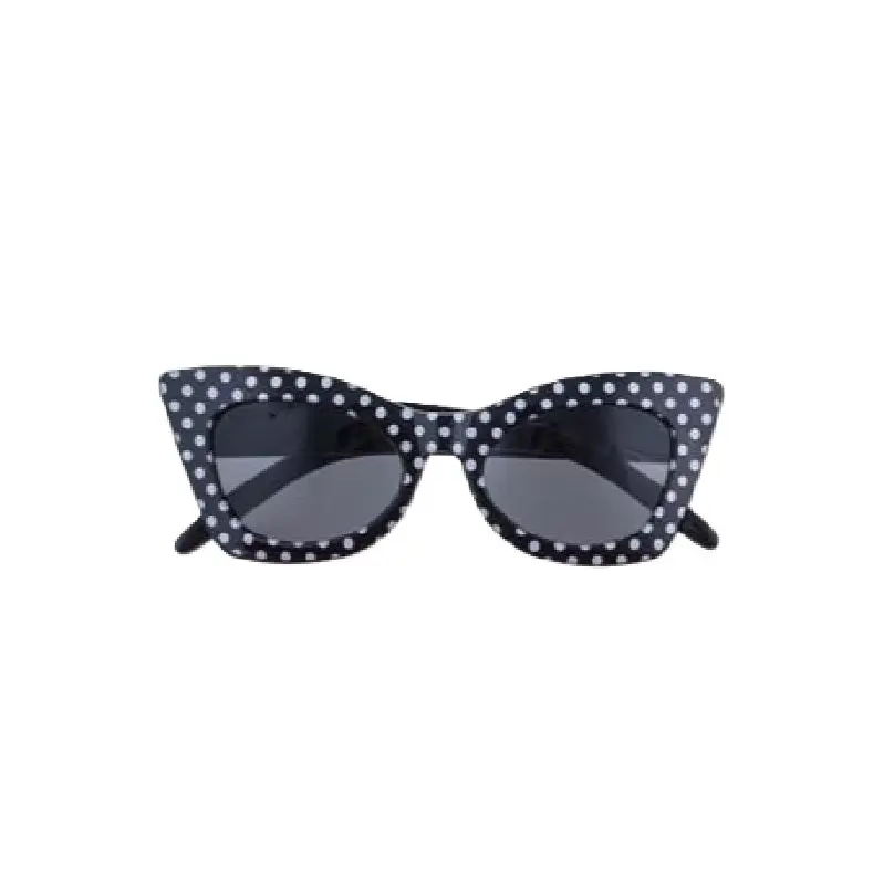 50's Cat Eye Polka Dot Glasses - Black | Blue | Pink - Costume Accessories