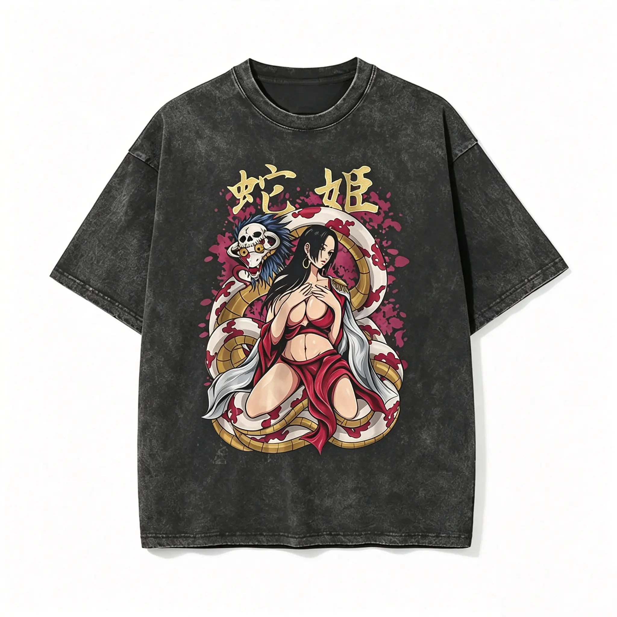 Boa Hancock One Piece Pirate Anime Tee, Boa Hancock T-shirt Sweatshirt, Manga Shirt, ZORA LAB Unisex Couple T-shirts Cotton Top Womenswear Menswear, Gift For Fans.