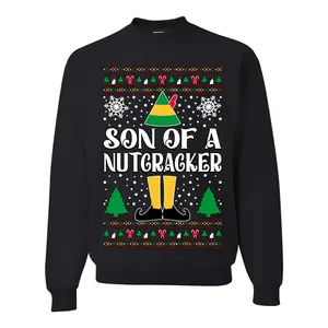 Son Of A Nutcracker Christmas Movie Quote  Ugly Christmas Sweater Unisex Crewneck Sweatshirt