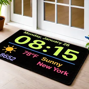 1pc, 2pcs, 3pcs Multifunctional Smart Display - Style Doormat, Durable, Stain - Resistant & Machine - Washable, Suitable for Living Room, Bedroom, Office, Bathroom, Balcony, Corridor, Porch, Kitchen, Indoor & Outdoor, Front Door Mat, Dog Mat
