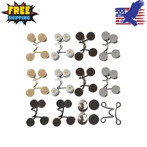 60PCS Pant Waist Tightener, Adjustable Buckle Set Jean Buttons