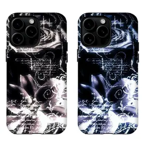 Gothic Dark Rose & Lily Phone Case|Vintage Ornate Floral Phone Case For iPhone 17 Pro Max 16 15 14 13 12 11 for Samsung S21 S22 S23 S24 S25 Phone Case|Tough Phone Case|gift for him for her|Best Gift