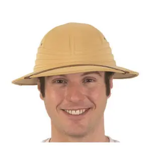 Pith Helmet Hat - Safari - Tan - Costume Accessory - One Size
