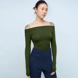 Double-layer long-sleeve T-shirt, original design, pullover inner layer, close-fitting T-shirt