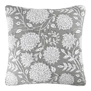 Adare Grey Quilted Pillow
