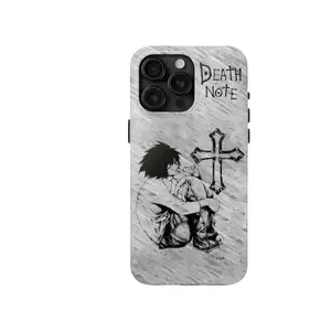Japanese anime Death Note pattern film 2-in-1 mobile phone case suitable for iPhone 12 13 14 15 16 17