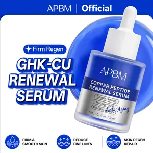 APBM Copper Peptides Serum for Face | GHK-Cu Peptide + Matrixyl 3000 + Hyaluronic Acid | Anti-Aging Firming Serum for Fine Lines, Wrinkles & Skin Elasticity | 1.01 fl oz