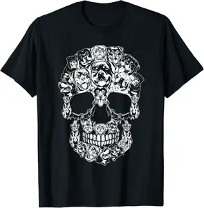Matching Family Rottweiler Dog Skull Costume Halloween T-Shirt - Jessicajon Shop 80B09B6WR4DC