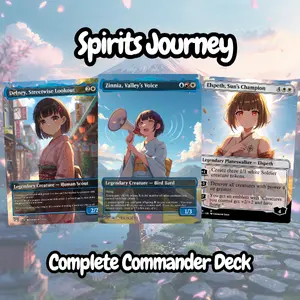 Spirits Journey MTG Anime EDH Commander Deck | 100 Card Proxy Custom Art - Proxy EDH