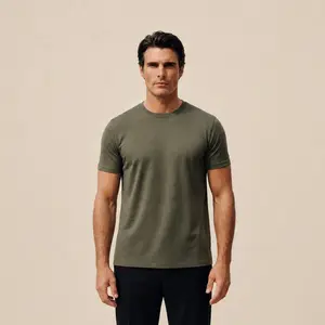 Merino Wool Crew T-Shirt - Flint