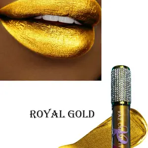Royal Gold Glitter Lipgloss - Long-Lasting Glittery Finish for a Touch of Glamour