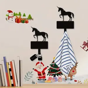 CIFbuy Christmas Unicorn Hooks for Keychain Belt Ornament Holiday Decor Gifts