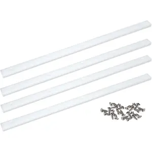 Crosscut Sled for Table Saw UHMW Plastic 3/4" X 3/8" X 17" with Predrilled Holes and Screws Ideal for U Tracks Woodworking Miter Slots Router Table and Bandsaws 4 Bars