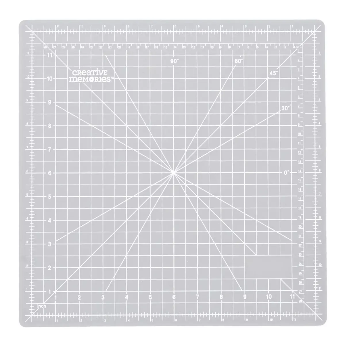 Creative Memories 13x13 Custom Cutting System Mat with Grid Design for Easy Measurement and Workspace Organization