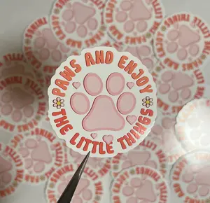 Paws and Enjoy The Little Things Vinyl Sticker