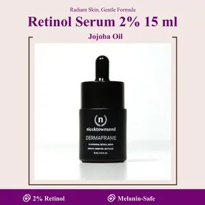 Niccktownsend Dermaframe Serum 2% Liposomal Retinol 15ml - Safe for Melanin-Rich Skin, Hydrates & Calms for Radiant Complexion Simmondsia Chinensis Seed Oil Ceramide Eop Skin Repair Cleansing