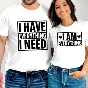Matching Couple Shirts Romantic Funny Tees for Anniversary or Valentine’s Day Cute Gift for Husband and Wife Unisex Cotton Bundle for Couples Casual Love-Themed Outfits