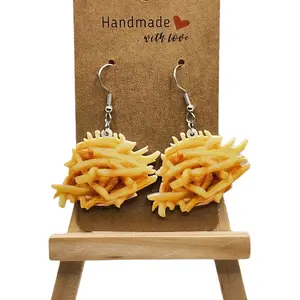Big Ole Pile of Fries Earrings - Unique Design for Men & Women, Ideal for Celebrating Occasions and Special Events